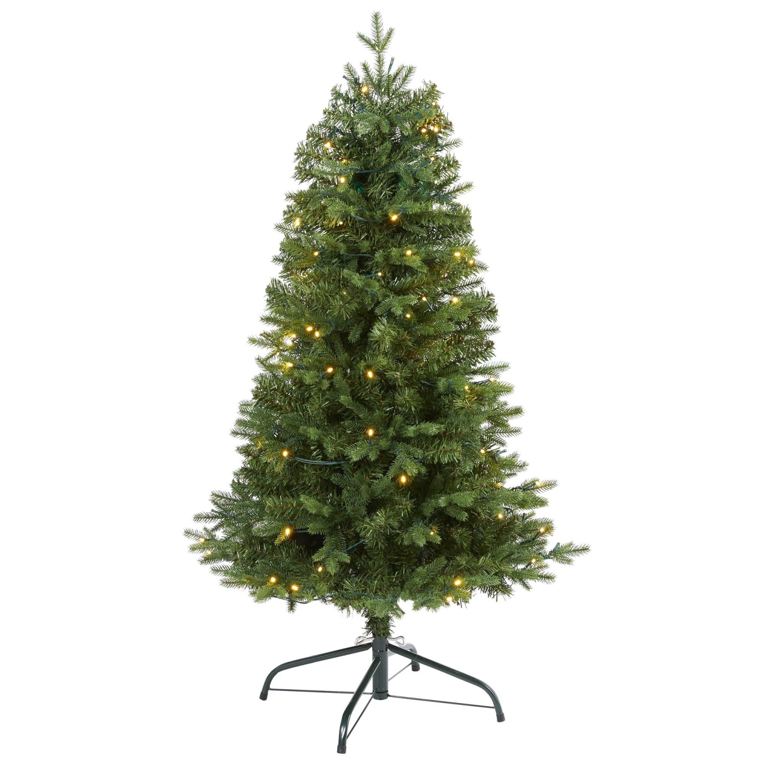 4' Vermont Fir Artificial Christmas Tree With 100 Clear LED Lights 3 4' Vermont Fir Artificial Christmas Tree With 100 Clear LED Lights