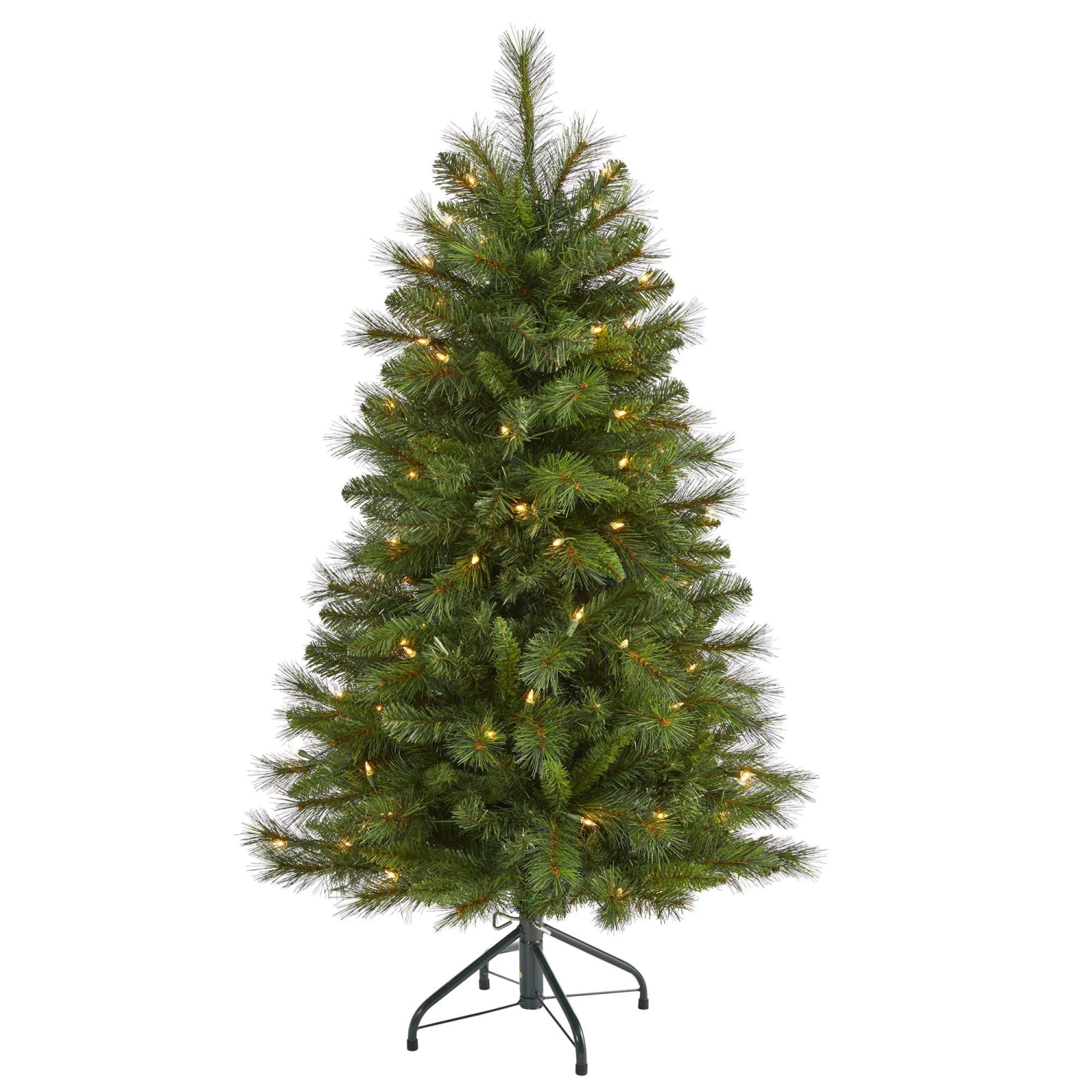 4’ West Virginia Mountain Pine Artificial Christmas Tree With 100 Clear Lights And 322 Bendable Branches 3 4’ West Virginia Mountain Pine Artificial Christmas Tree With 100 Clear Lights And 322 Bendable Branches