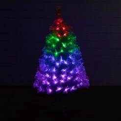 4' White Pre-Lit Fiber Optic Artificial Christmas Tree With 120 Colorful LED And Remote Control Show -Artificial Flowers Sale artificial 4 white pre lit fiber optic artificial christmas tree with 120 colorful led and remote control show nearly natural 566312