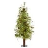 4' Wyoming Alpine Artificial Christmas Tree With 50 Clear (multifunction) LED Lights And Pine Cones On Natural Trunk -Artificial Flowers Sale artificial 4 wyoming alpine artificial christmas tree with 50 clear multifunction led lights and pine cones nearly natural 630072
