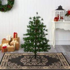 4’ Yukon Mixed Pine Artificial Christmas Tree With 366 Bendable Branches -Artificial Flowers Sale artificial 4 yukon mixed pine artificial christmas tree with 366 bendable branches nearly natural 676785
