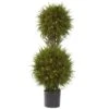 40β Cedar Double Ball Topiary W/Lights 2 40β Cedar Double Ball Topiary W/Lights -Artificial Flowers Sale artificial 40 cedar double ball topiary wlights nearly natural 262579