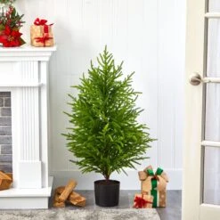 40” Norfolk Island Pine “Natural Look” Artificial Christmas Tree -Artificial Flowers Sale artificial 40 norfolk island pine natural look artificial tree nearly natural 684883