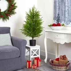 40” Norfolk Island Pine “Natural Look” Artificial Christmas Tree -Artificial Flowers Sale artificial 40 norfolk island pine natural look artificial tree nearly natural 915448