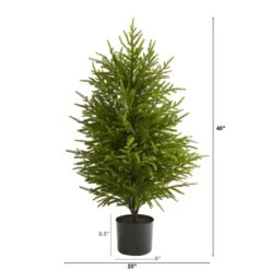 40” Norfolk Island Pine “Natural Look” Artificial Christmas Tree -Artificial Flowers Sale artificial 40 norfolk island pine natural look artificial tree nearly natural 973509