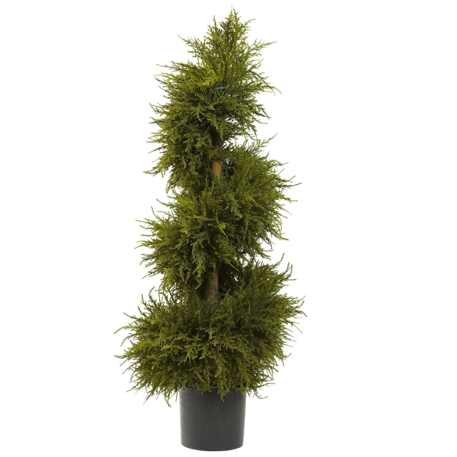 43” Cedar Spiral Topiary W/Lights 5 43” Cedar Spiral Topiary W/Lights - Image 3