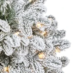 44” Flocked North Carolina Fir Artificial Christmas Tree With 150 Warm White Lights And 545 Bendable Branches In Planter 17 44” Flocked North Carolina Fir Artificial Christmas Tree With 150 Warm White Lights And 545 Bendable Branches In Planter -Artificial Flowers Sale artificial 44 flocked north carolina fir artificial christmas tree with 150 warm white lights and 545 bendable branches in planter nearly natural 507247