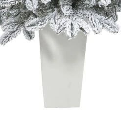 44” Flocked North Carolina Fir Artificial Christmas Tree With 150 Warm White Lights And 545 Bendable Branches In Planter 25 44” Flocked North Carolina Fir Artificial Christmas Tree With 150 Warm White Lights And 545 Bendable Branches In Planter -Artificial Flowers Sale artificial 44 flocked north carolina fir artificial christmas tree with 150 warm white lights and 545 bendable branches in planter nearly natural 580752