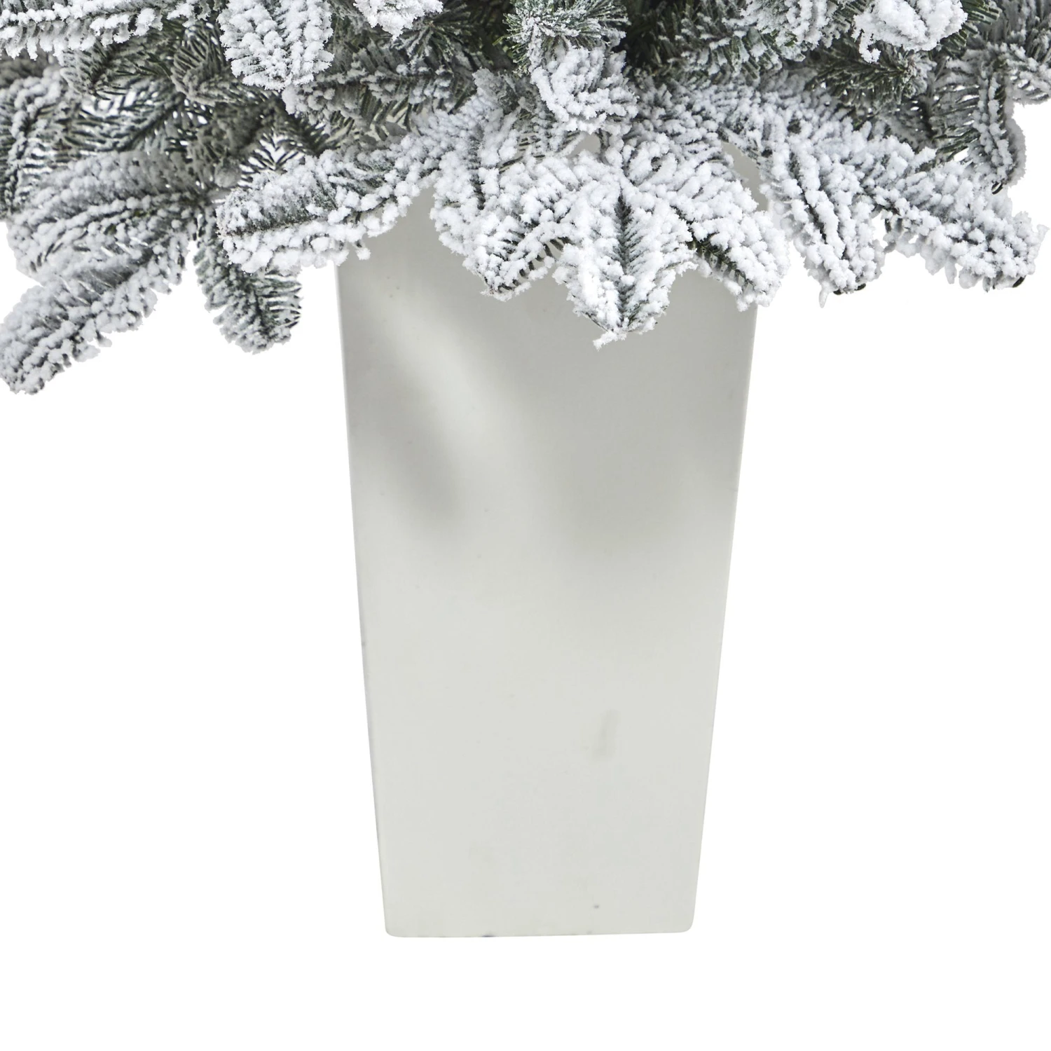 44” Flocked North Carolina Fir Artificial Christmas Tree With 150 Warm White Lights And 545 Bendable Branches In Planter 14 44” Flocked North Carolina Fir Artificial Christmas Tree With 150 Warm White Lights And 545 Bendable Branches In Planter - Image 12