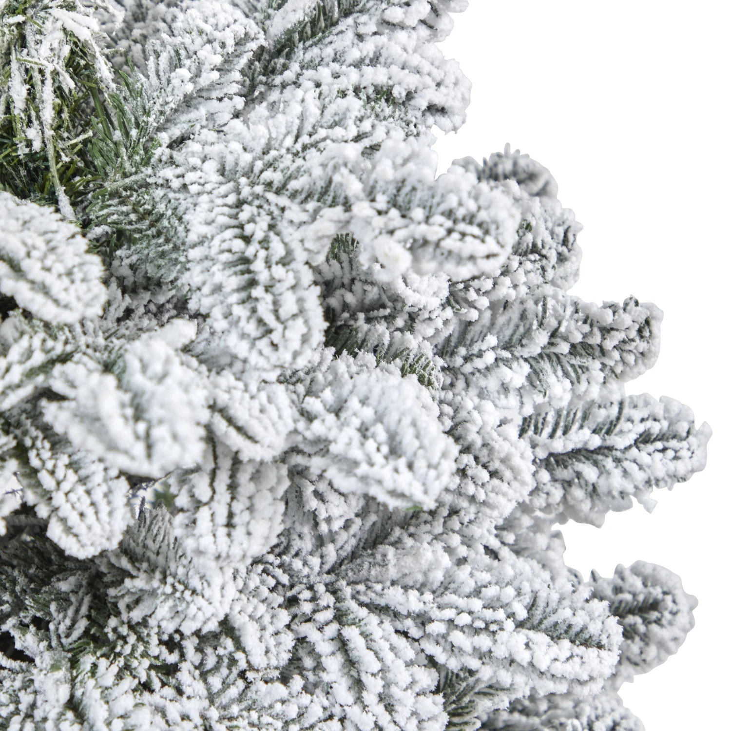 44” Flocked North Carolina Fir Artificial Christmas Tree With 150 Warm White Lights And 545 Bendable Branches In Planter 7 44” Flocked North Carolina Fir Artificial Christmas Tree With 150 Warm White Lights And 545 Bendable Branches In Planter - Image 5