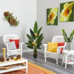 4.5’ Bird Of Paradise Artificial Plant (Real Touch) -Artificial Flowers Sale artificial 45 bird of paradise artificial plant real touch nearly natural 530498