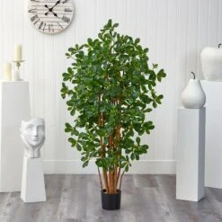 4.5’ Black Olive Artificial Tree -Artificial Flowers Sale artificial 45 black olive artificial tree nearly natural 599466