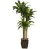 4.5’ Cornstalk Draceana W/Vase (Real Touch) -Artificial Flowers Sale artificial 45 cornstalk draceana wvase real touch nearly natural 784235
