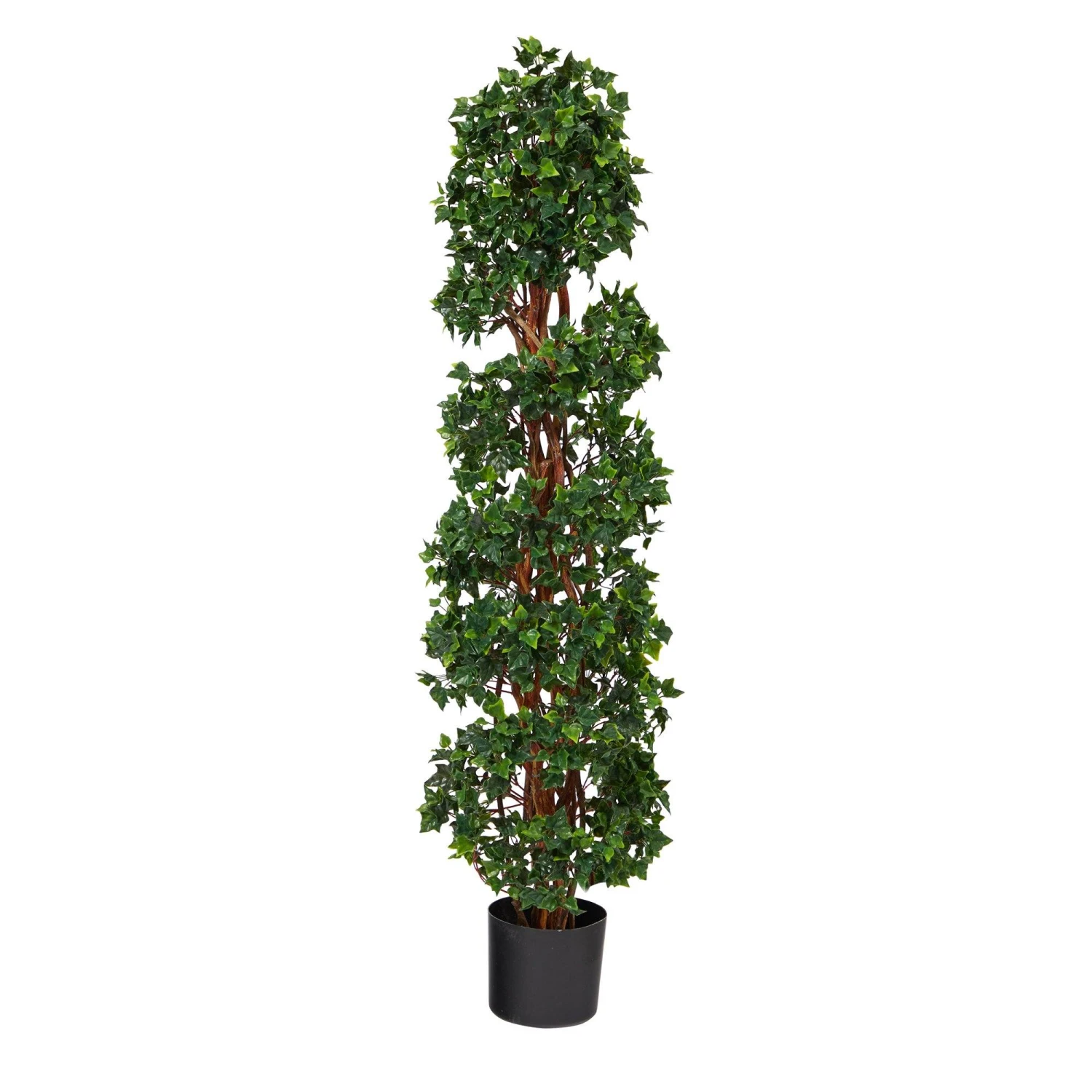 4.5’ English Ivy Spiral Topiary Artificial Tree With Natural Trunk UV Resistant (Indoor/Outdoor) 3 4.5’ English Ivy Spiral Topiary Artificial Tree With Natural Trunk UV Resistant (Indoor/Outdoor)