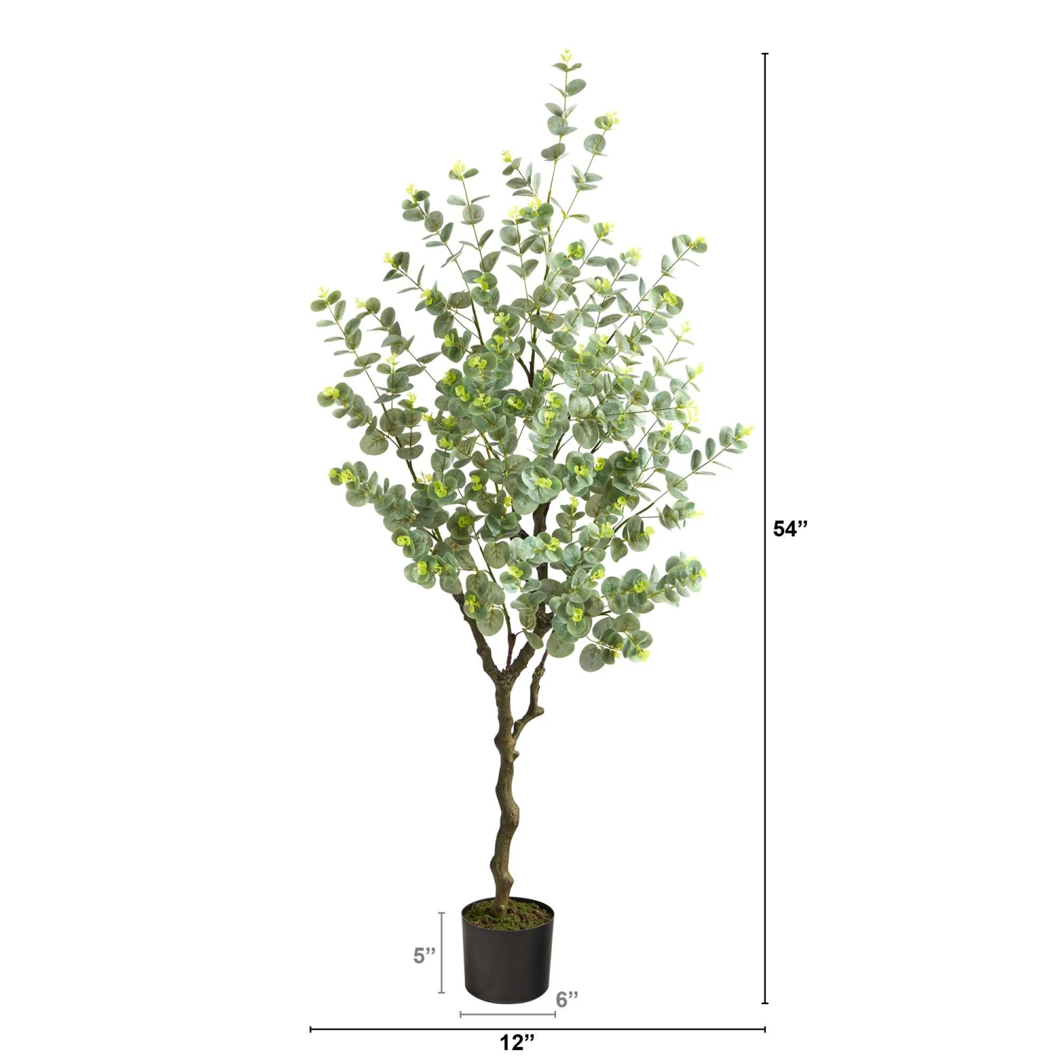 4.5’ Eucalyptus Artificial Tree 4 4.5’ Eucalyptus Artificial Tree - Image 2