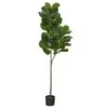 4.5’ Fiddle Leaf Fig Artificial Tree -Artificial Flowers Sale artificial 45 fiddle leaf fig artificial tree nearly natural 385555