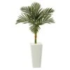 4.5’ Golden Cane Artificial Palm Tree In Tall White Planter 1 4.5’ Golden Cane Artificial Palm Tree In Tall White Planter -Artificial Flowers Sale artificial 45 golden cane artificial palm tree in tall white planter nearly natural 981546