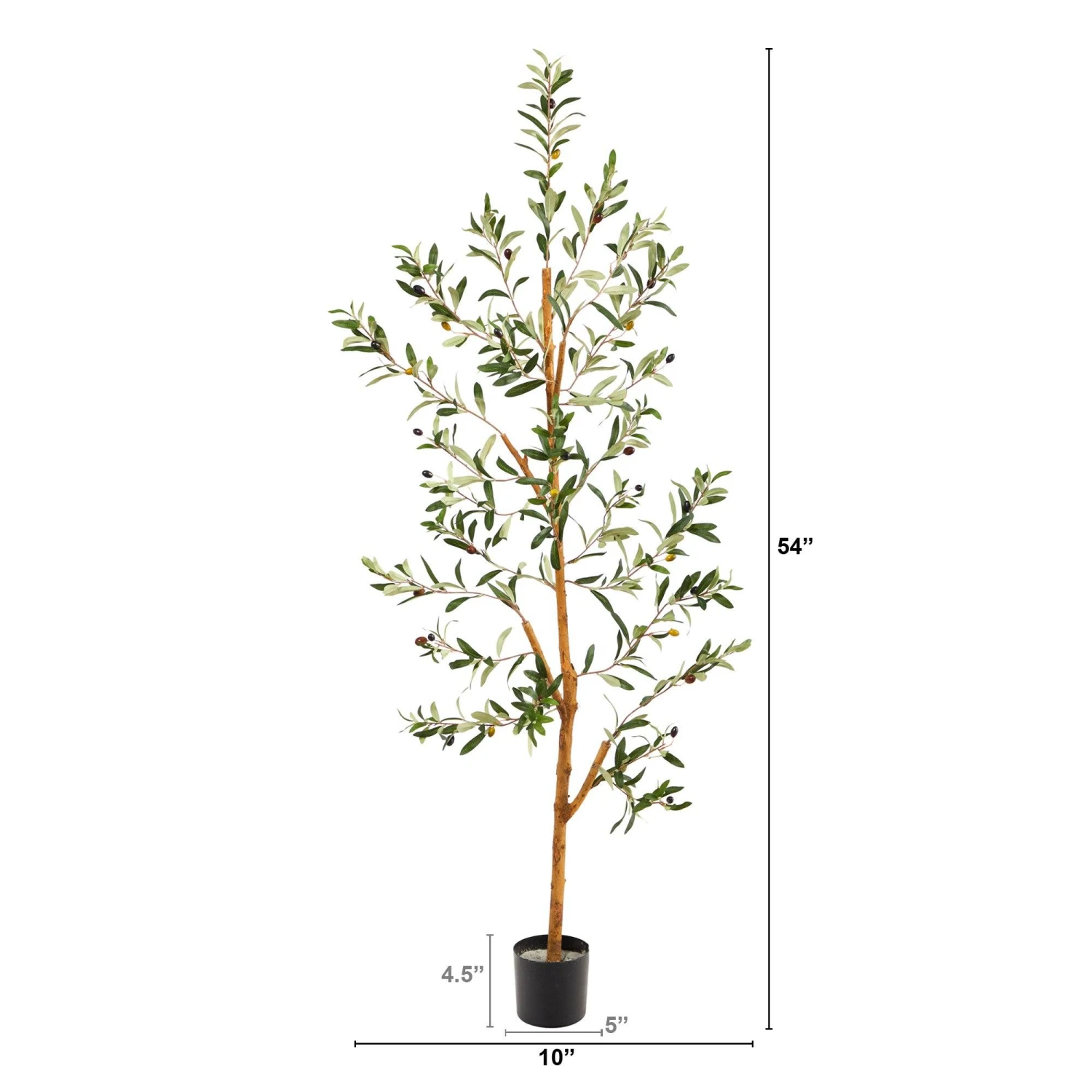 4.5’ Olive Artificial Tree 4 4.5’ Olive Artificial Tree - Image 2