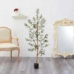 4.5’ Olive Artificial Tree 23 4.5’ Olive Artificial Tree -Artificial Flowers Sale artificial 45 olive artificial tree nearly natural 790282