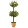 4.5’ Olive Topiary Tree In Terracotta Pot -Artificial Flowers Sale artificial 45 olive topiary tree in terracotta pot nearly natural 225168