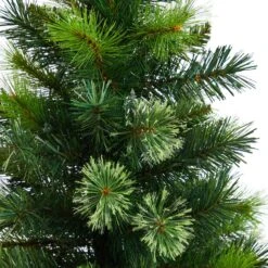 4.5’ Oregon Pine Christmas Tree In Decorative Planter -Artificial Flowers Sale artificial 45 oregon pine in decorative planter with 250 bendable branches and 100 warm white lights nearly natural 217842