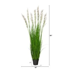 4.5’ Artificial Plum Grass Plant -Artificial Flowers Sale artificial 45 plum grass artificial plant nearly natural 153888