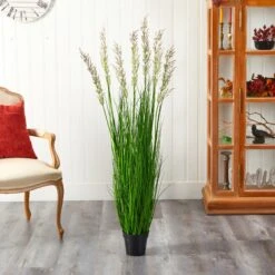 4.5’ Artificial Plum Grass Plant -Artificial Flowers Sale artificial 45 plum grass artificial plant nearly natural 930926