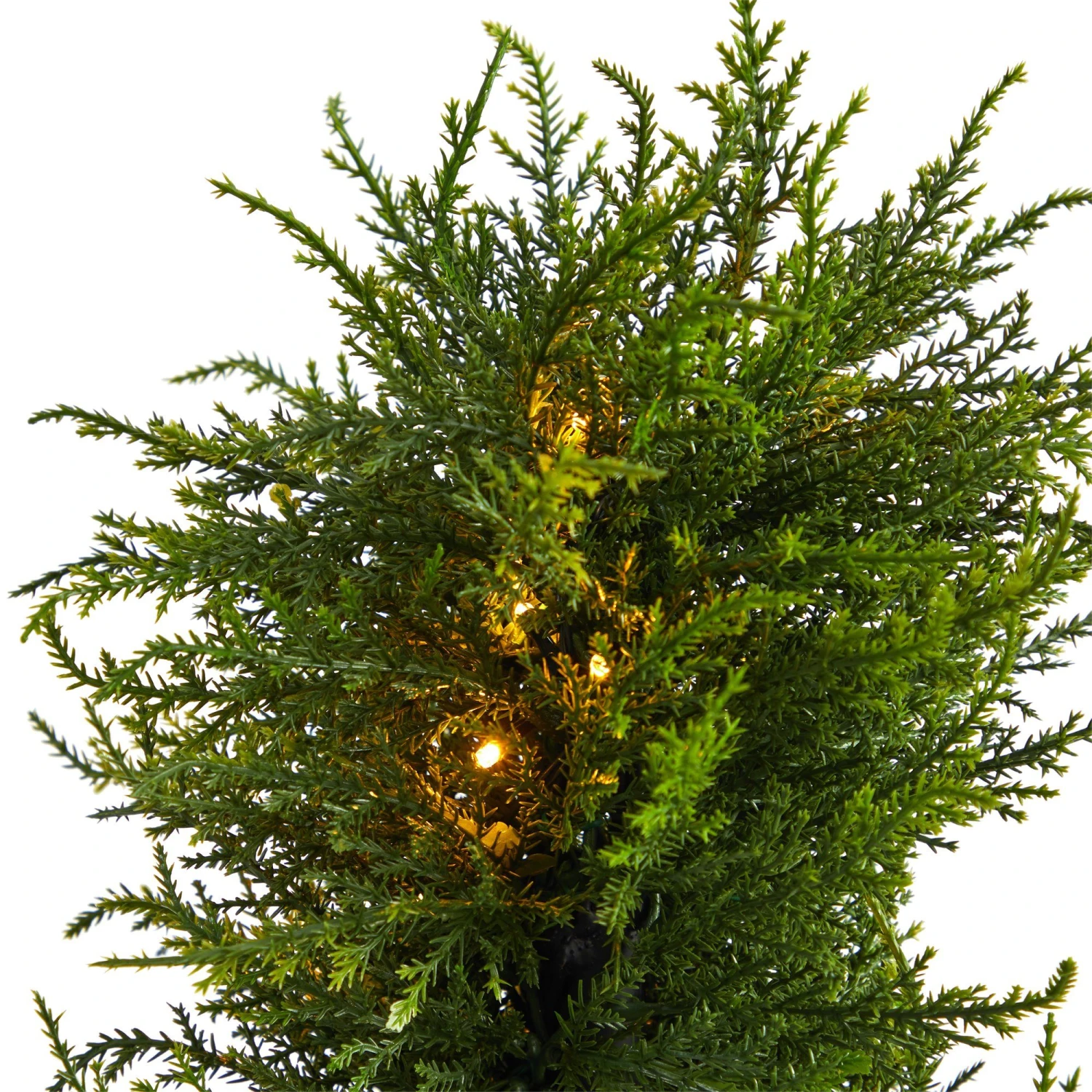45” Spiral Cypress Artificial Tree With 80 Clear LED Lights UV Resistant (Indoor/Outdoor) 6 45” Spiral Cypress Artificial Tree With 80 Clear LED Lights UV Resistant (Indoor/Outdoor) - Image 4