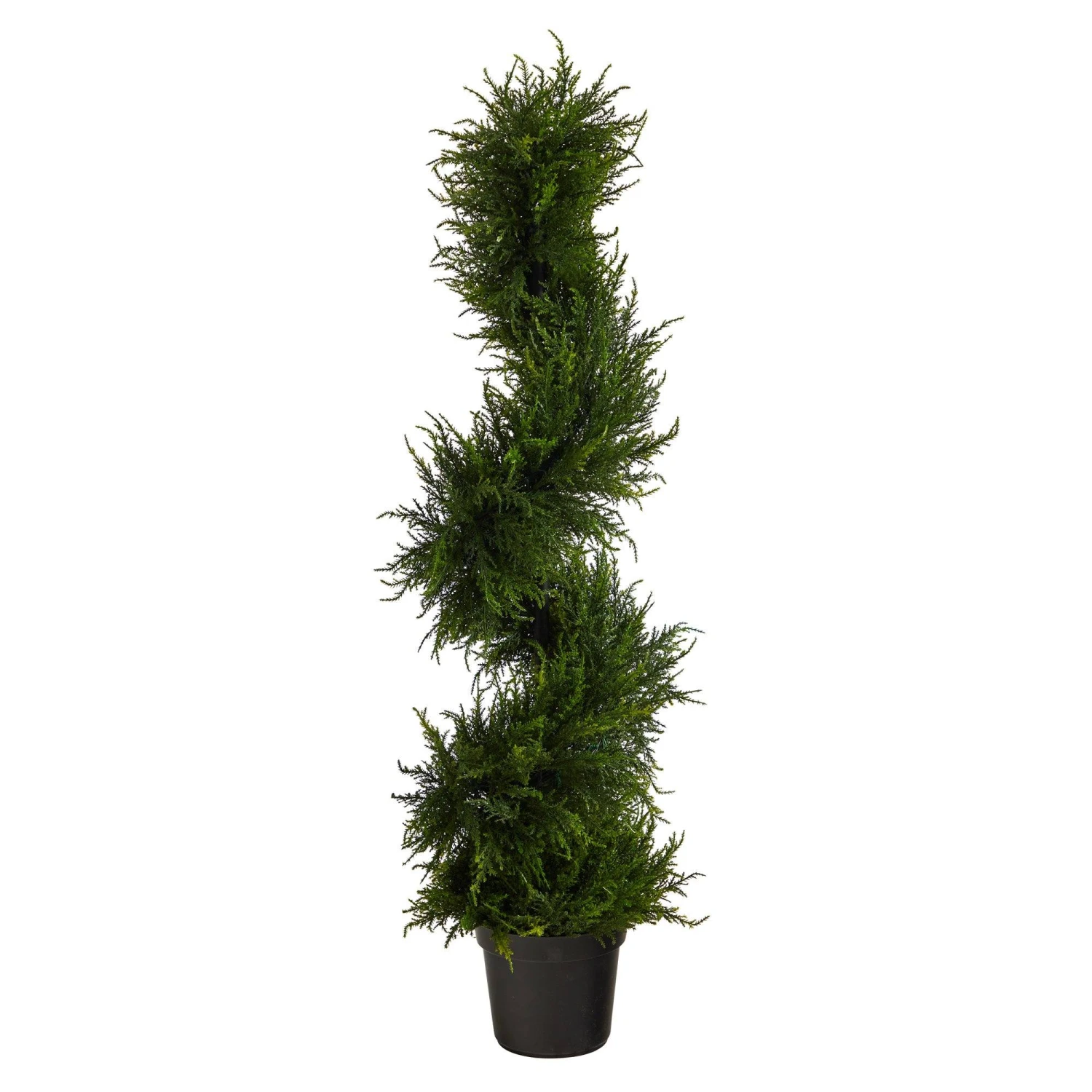 45” Spiral Cypress Artificial Tree With 80 Clear LED Lights UV Resistant (Indoor/Outdoor) 5 45” Spiral Cypress Artificial Tree With 80 Clear LED Lights UV Resistant (Indoor/Outdoor) - Image 3