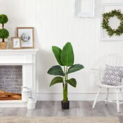 45” Traveler’s Palm Artificial Plant (Real Touch) -Artificial Flowers Sale artificial 45 travelers palm artificial plant real touch nearly natural 123940