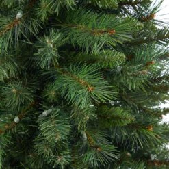 4.5’ West Virginia Mountain Pine Artificial Christmas Tree With 100 Clear Lights And 322 Bendable Branches In Floral Print Planter 14 4.5’ West Virginia Mountain Pine Artificial Christmas Tree With 100 Clear Lights And 322 Bendable Branches In Floral Print Planter -Artificial Flowers Sale artificial 45 west virginia mountain pine artificial christmas tree with 100 clear lights and 322 bendable branches in floral print planter nearly natural 627902