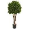46” Boxwood Artificial Topiary Tree UV Resistant (Indoor/Outdoor) -Artificial Flowers Sale artificial 46 boxwood artificial topiary tree uv resistant indooroutdoor nearly natural 658466