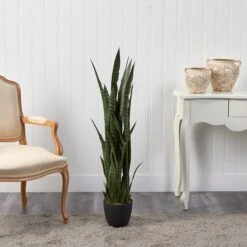 46” Sansevieria Artificial Plant -Artificial Flowers Sale artificial 46 sansevieria artificial plant nearly natural 491359