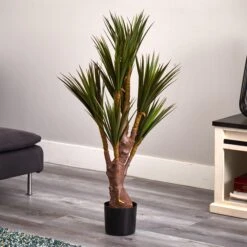 46” Yucca Artificial Tree UV Resistant (Indoor/Outdoor) -Artificial Flowers Sale artificial 46 yucca artificial tree uv resistant indooroutdoor nearly natural 887241