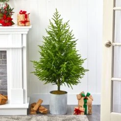 49” Norfolk Island Pine “Natural Look” Artificial Christmas Tree -Artificial Flowers Sale artificial 49 norfolk island pine natural look artificial tree nearly natural 405785
