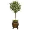 49” Olive Artificial Tree In Decorative Planter -Artificial Flowers Sale artificial 49 olive artificial tree in decorative planter nearly natural 130951