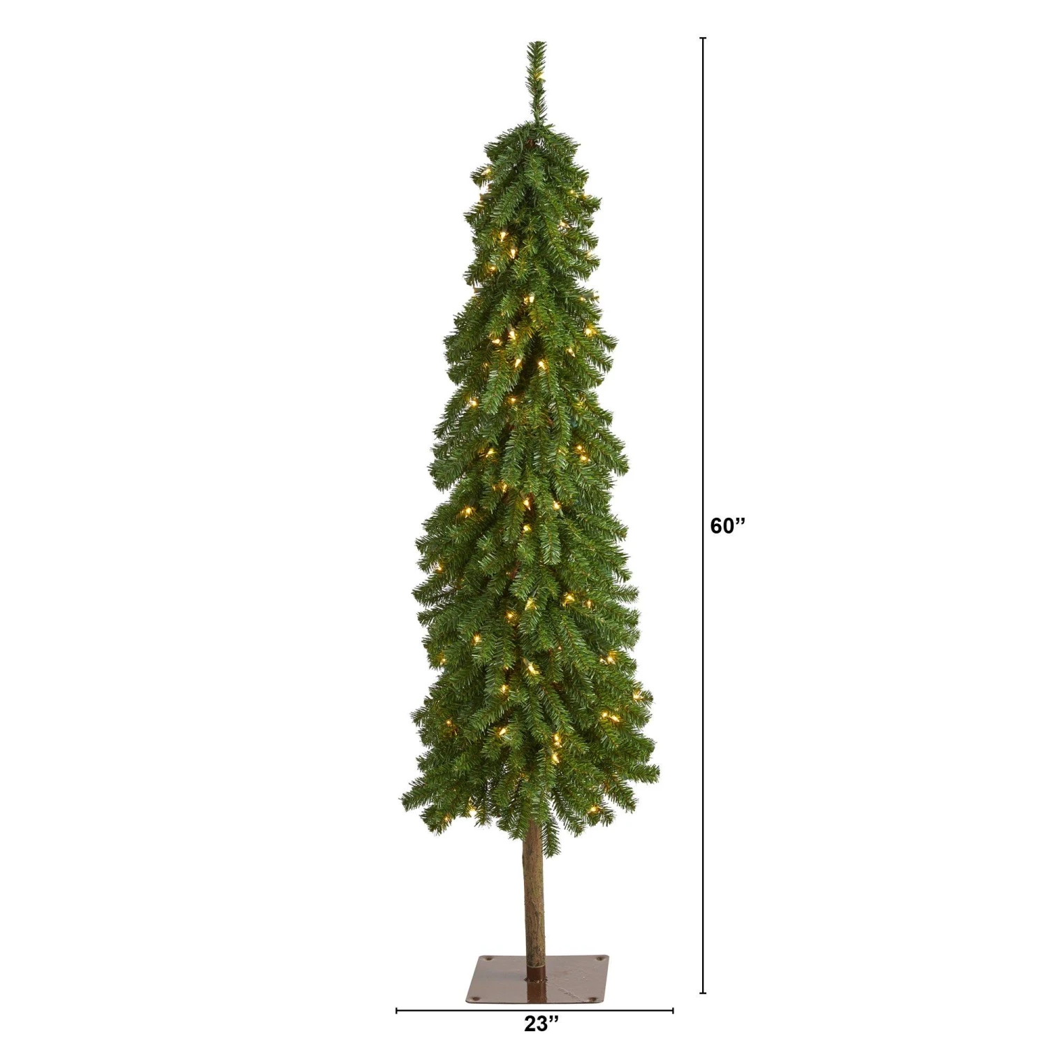 5' Alpine Artificial Christmas Tree With 150 Lights And 405 Bendable Branches 4 5' Alpine Artificial Christmas Tree With 150 Lights And 405 Bendable Branches - Image 2