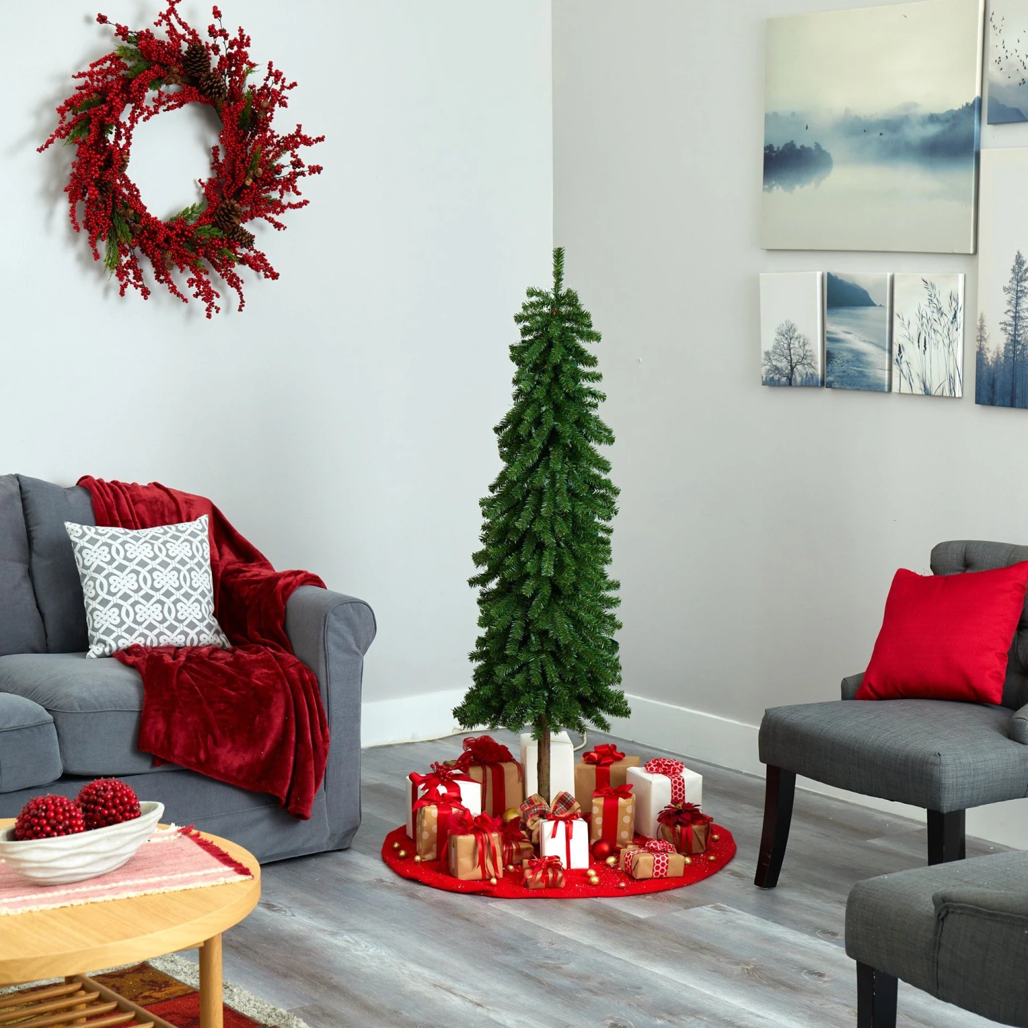 5' Alpine Artificial Christmas Tree With 150 Lights And 405 Bendable Branches 9 5' Alpine Artificial Christmas Tree With 150 Lights And 405 Bendable Branches - Image 7