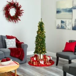 5' Alpine Artificial Christmas Tree With 150 Lights And 405 Bendable Branches 14 5' Alpine Artificial Christmas Tree With 150 Lights And 405 Bendable Branches -Artificial Flowers Sale artificial 5 alpine artificial christmas tree with 150 lights and 405 bendable branches nearly natural 980721