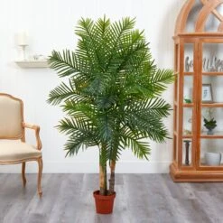 5’ Areca Palm Artificial Tree (Real Touch) -Artificial Flowers Sale artificial 5 areca palm artificial tree real touch nearly natural 477808