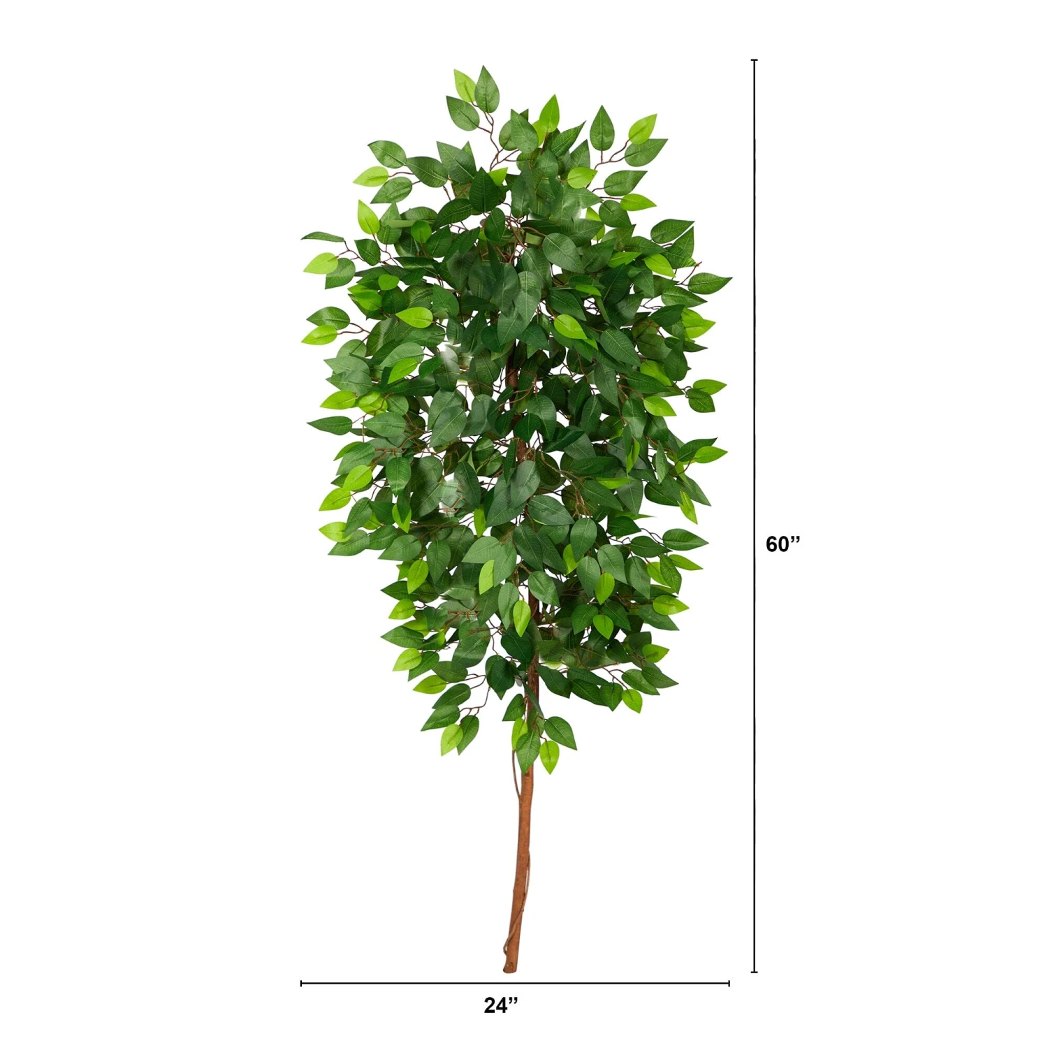 5’ Artificial Ficus Tree (No Pot) 5 5’ Artificial Ficus Tree (No Pot) - Image 3