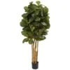 5’ Artificial Fiddle Leaf Fig Tree -Artificial Flowers Sale artificial 5 artificial fiddle leaf fig tree nearly natural 398371