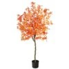 5' Autumn Maple Artificial Tree -Artificial Flowers Sale artificial 5 autumn maple artificial tree nearly natural orange 487143