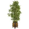 5’ Bamboo Artificial Tree In Decorative Planter (Real Touch) -Artificial Flowers Sale artificial 5 bamboo artificial tree in decorative planter real touch nearly natural 514746