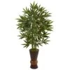 5’ Bamboo Tree In Bamboo Planter 2 5’ Bamboo Tree In Bamboo Planter -Artificial Flowers Sale artificial 5 bamboo tree in bamboo planter nearly natural 228174