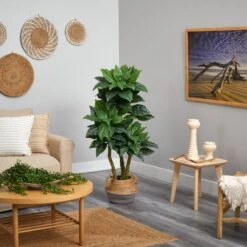 5’ Bird Nest Tree In Handmade Black And White Natural Jute And Cotton Planter UV Resistant 9 5’ Bird Nest Tree In Handmade Black And White Natural Jute And Cotton Planter UV Resistant -Artificial Flowers Sale artificial 5 bird nest tree in handmade black and white natural jute and cotton planter uv resistant nearly natural 515083