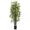 5’ Black Bamboo Tree -Artificial Flowers Sale artificial 5 black bamboo tree nearly natural 896390