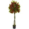 5’ Bougainvillea Artificial Topiary Tree 2 5’ Bougainvillea Artificial Topiary Tree -Artificial Flowers Sale artificial 5 bougainvillea artificial topiary tree nearly natural 845362