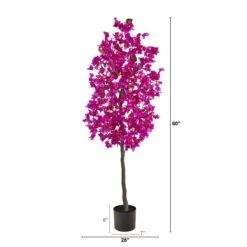 5’ Bougainvillea Artificial Tree -Artificial Flowers Sale artificial 5 bougainvillea artificial tree nearly natural 497521