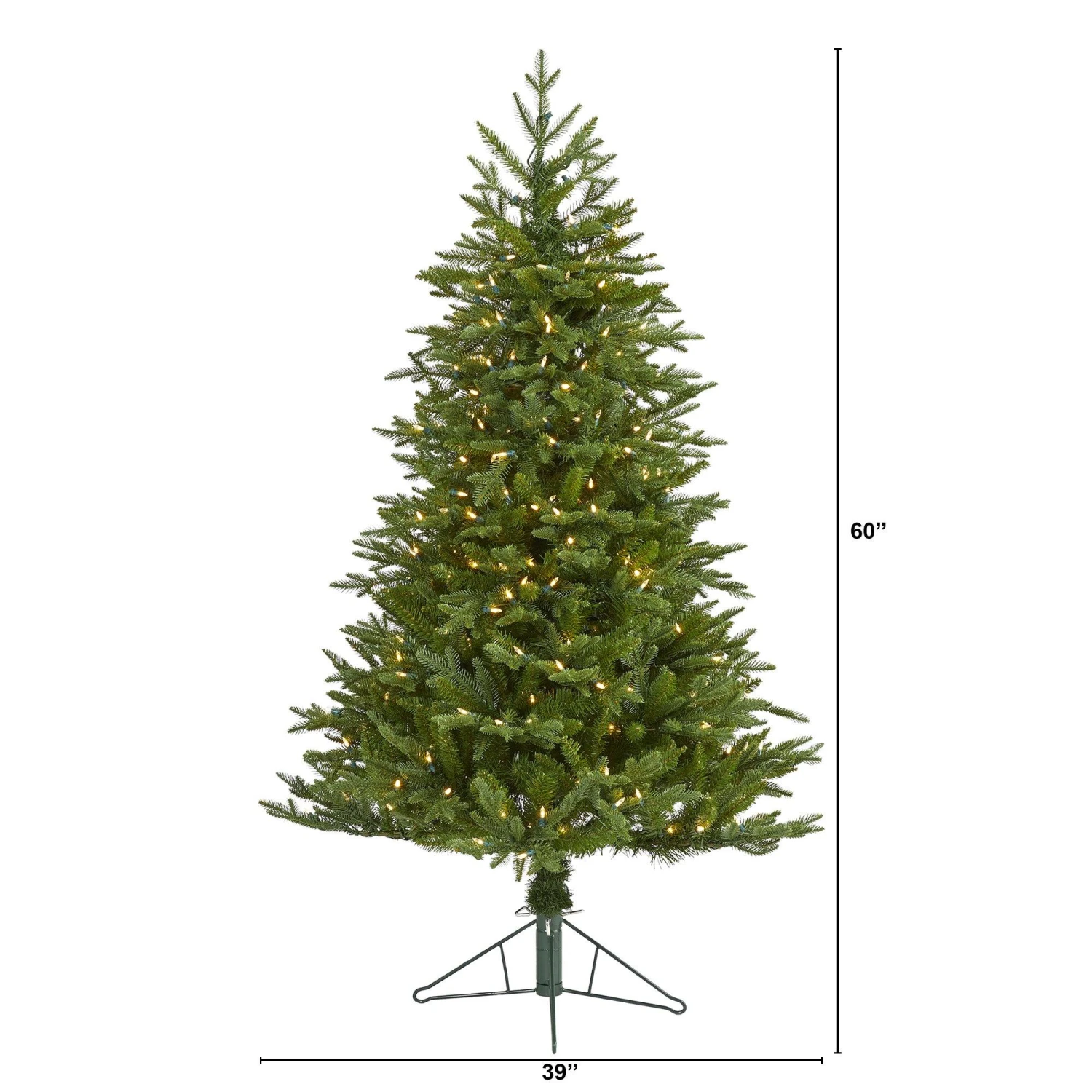 5' Cambridge Fir Artificial Christmas Tree With 300 Clear Warm (Multifunction) LED Lights With Instant Connect Technology And 570 Bendable Branches 4 5' Cambridge Fir Artificial Christmas Tree With 300 Clear Warm (Multifunction) LED Lights With Instant Connect Technology And 570 Bendable Branches - Image 2